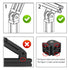2 Sets 4040 Series Aluminum Extrusion Profile, Zinc Alloy Black Flexible Pivot Joint Connector for 3D Printer