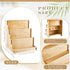 Holder(11.81 14.57 15.75 Inch (3 Barydat Wooden Card Display Stand Stationary Organizer Sticker Stand for Vendor Crafts
