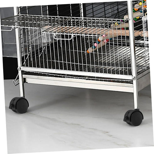 4 Balacoo Pcs Cat Cage Casters Spinner Wheels Shopping Cart Wheels Bird Cage Replacement Small Cart Wheel Replacement