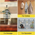 Dapute 30 Pack Outdoor String Light Hooks, Metal Steel Hooks for String Lights, Screw in Lights Clips for Light Wire