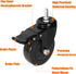 4 Inch Set 4 Caster Wheels Locking Stem Casters,Swivel Stem Casters Suitable for Original Big Size Green Egg Rolling