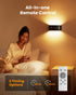 Set 8000mAh Closet Motion Sensor Wall Sconce Indoor with Remote Control Wall Light LED Wall Sconces of Two Rechargeable