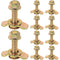 L Track Threaded Stud Fittings, Pack of 10 Double Stud Lug Fitting for Tie Down with L Track Rails