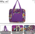 DIWI Quilted Bible Cover Extra Large Sizes 11.25 X 8.25 X 2.75 Inches Bible Tote Case (XL, C2 Purple Garden)