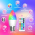 B10 Bulb E26 Bulb 3W B10 Bulb (2-Pack) Luxvista RGB LED Light - Color Changing LED - RGB+Daylight+Warm White