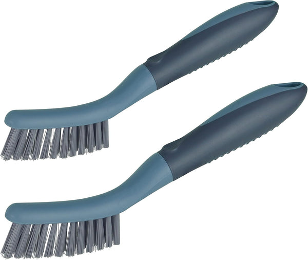 PHYEX 2 Packs Deep Cleaning Brush, Small Scrub Brush for Grout, Tiles, Window or Door Tracks