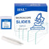 HSL Microscope Slides and Covers, 100pcs 24x24mm Square Cover Glass & 50pcs Blank Ground Edge Glass Slides for