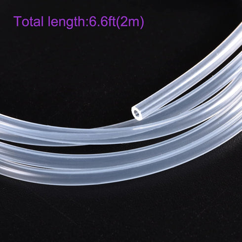 DMiotech Clear Silicone Tube 1/16" ID 1/8" OD 6.6 Feet Industrial Tubing for Water Air Pump