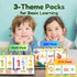 Set 3-10 Calendar for Kids Alphabet Learning Pocket Chart, Phonics CVC Word Games, Addition and Subtraction Flash