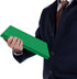 Jutom 50 Pcs Glossy Laminated Paper Folders, 2 Pocket Presentation Folder, Letter Size, Green Color for Office Supplies