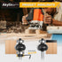 3Pcs Set,1/4" R3/16,R5/16,R3/8, Edging Fluting Bits Shank,Double Bearings Guided Concave Sunk Bead Router Bits Radius