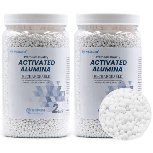 Wisesorb 4 LBS Activated Alumina, Reusable Desiccant Dehumidifier, Alumina Desiccant for Moisture Control