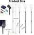 4 Pack 480 8 Solar Garden Lights Outdoor Waterproof, Total LED Solar Starburst Sparkler Lights Decorative with Lighting