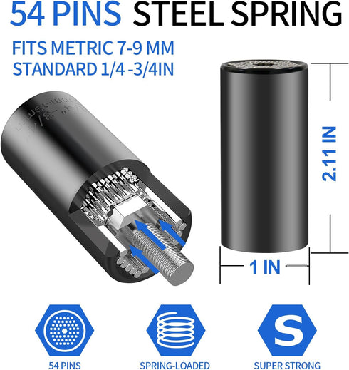 Aniyar Valentine's Day Gifts for Adults Men Dad, Super Universal Socket Tools White Elephant Gifts for Who Have