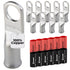 SELTERM 10pcs Battery Lugs Kit - 6 Awg 5/16" Stud Ring Terminal Connectors with 12pcs Heat Shrink Tubing