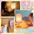 Tujoe 3 Pcs Interchangeable Unicorn Bedside Table Lamp Fabric Nightstand Table Lamp for Kids Room Desk Reading Bedroom