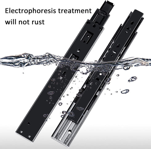 KDDEON 1 Runners,45kg (16in/400mm) Pair Home Drawer Slide with Soft/Self Closing,Silent Ball Bearing Full Extension