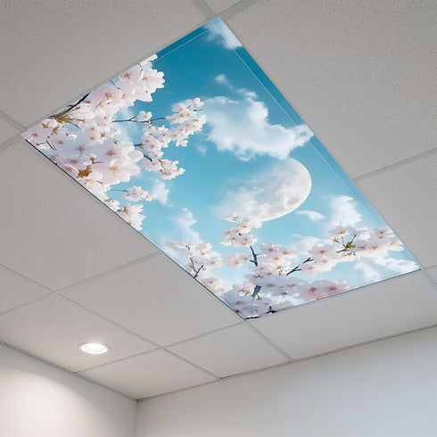 2 Pack 4" 2" Fluorescent Light Covers- X Magnetic Ceiling Light Cover Room Supplies- Ceiling Light Diffuser