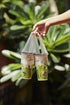100PCS Plastic Clear Handle Drink Containers Bags for Shops Stores Delivery Hanging Carry Take Out Beverage Coffer Milk