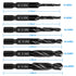 Upgraded 6-Pack Combination Drill & Taps Bit Set, SAE 6542 M2 HSS Steel with Anti-Rust Coating