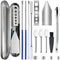 Artcome 15 PCS Capsule Filling Tool Kit for Pill Filler - Lab Scoops, Powder Pan, Herb Tamper, Capsule Holder, All Sizes