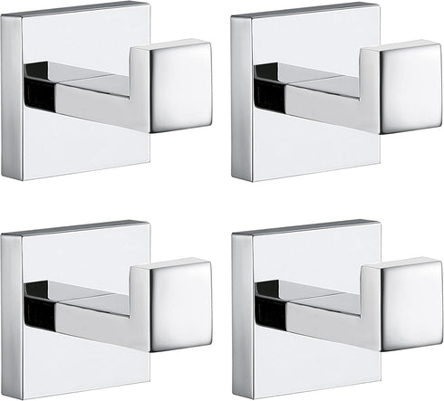 Towel Hooks for Bathrooms, Chrome Polished Towel Hook for Kitchen Bathroom, SUS304
