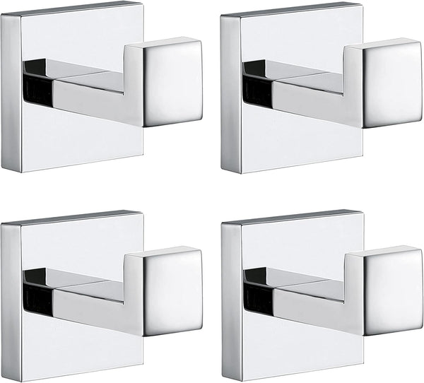 Towel Hooks for Bathrooms, Chrome Polished Towel Hook for Kitchen Bathroom, SUS304