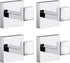 Towel Hooks for Bathrooms, Chrome Polished Towel Hook for Kitchen Bathroom, SUS304