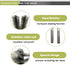 6pcs Pipe Cleaning Brush Set, Stainless Steel Bristles for Auto Parts, Bottles, Guns, Tubes, Etc. (1" 25mm)