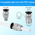 EILKBLA 1.75mm 2M (6.6ft) 2.5mm ID4mm 2x PC4-M10 1x PC4-M6 3D PTFE Tube for Filament, Bowden Tube OD with Tube Cutter