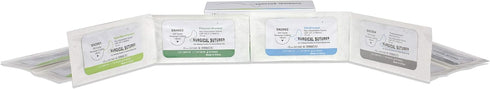 Vision Scientific VSPM112 4” X 4” Suture Pad with 11 Pre-Cut Wounds, 24 PK Surgical Suture Threads