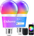 Odnora Smart Light Bulbs, Work with Alexa & Google Assistant, 9W LED Light