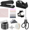 Black Office Supplies Set, Stapler and Tape Dispenser for Women, Gift for Boss Lady, Office Clerks