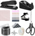 Black Office Supplies Set, Stapler and Tape Dispenser for Women, Gift for Boss Lady, Office Clerks