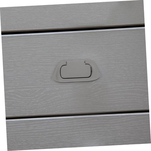 Housoutil Concealed Door Pull Handle Dark Grey Zinc Alloy Finger Flush Pulls for Sliding Barn Doors Effortless