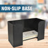 BankSupplies Deposit Ticket Holder - 10W x 4D x 6H Black Textured Molded Plastic Desk Organizer for Deposit Slips