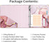 Ospelelf 3 Ring Binder 2 Inch, Cute Pink Marble Binder for Letter Size (11" x 8.5") with 5 Tab Dividers and Labels