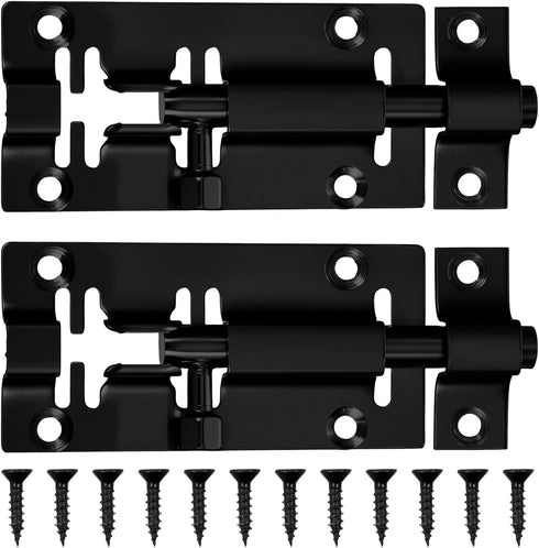 LXUEJIE 2 Pack Barrel Bolt Lock, Slide Bolt Latch Lock, Door Latch Lock