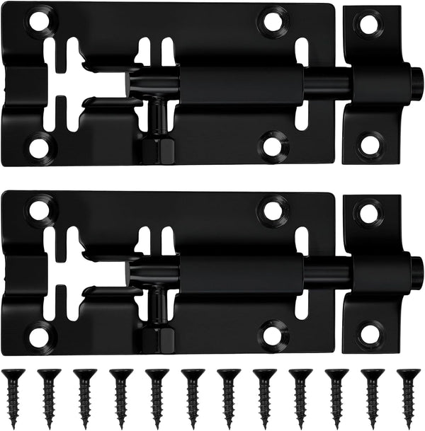 LXUEJIE 2 Pack Barrel Bolt Lock, Slide Bolt Latch Lock, Door Latch Lock