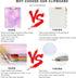 Spiral Clipboard Folio with Refillable Notepad, Cute Clipboard Folder with 5 Dividers and 10 Pockets for School Office