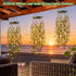 HSBMTBDBF 66 IP65 Solar Hanging Garden Lights, LED Artificial Willow Leaf Solar String Lights Outdoor, Birthday Gifts
