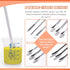 Tanstic 23Pcs Stainless Steel Lab Spatula Micro Scoop Set, Includes 22pcs Laboratory Tiny Mixing Tools