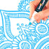 CHALKY CROWN Liquid Chalk Marker Pen, Dry Erase Marker for Chalkboard Signs, Windows, Glass (6mm Reversible Tip, Blue,