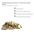 3/8" x 1 1/4" Wooden Dowel Pins, 100 Pack - Kiln Dried, Fluted, and Beveled