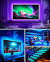 Daymeet LED Lights for 40-65 inch TV, 13.1ft USB Powered RGB LED Backlight with Remote and Music Sync Control