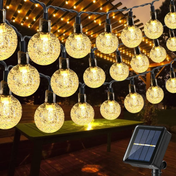 Toodour Solar String Lights Outdoor Waterproof, 56ft 100 LED Globe String Light