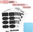 Mr. Pen Chalkboard Labels - 100pc Assorted Shapes with 1 White Chalk Marker and Small Towel for Storage Bins
