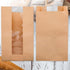 90 Pack 13.7 8.2 3.5 Inch Bakery Bags with Window, Kraft Paper Sourdough Bread Bags with Stickers Treat Bags x x Cookie