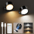 LED Wall Mounted Lights,Rechargeable Battery Operated Wall Sconce with Remote,3 Color Temperatures