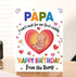 Moonlit93 Papa - I Can't Wait For Our First Cuddle Happy Birthday From The Bump! Card - Ideas Birthday Card For Papa